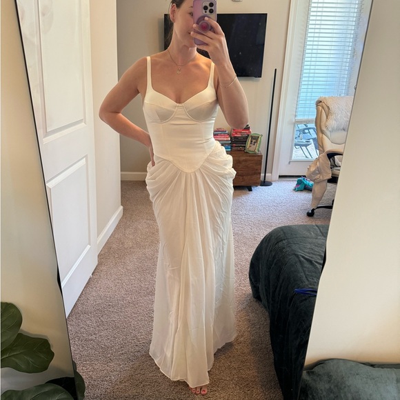 NWT SMALL NEVER WORN MESHKI corset maxi dress - Picture 8 of 8